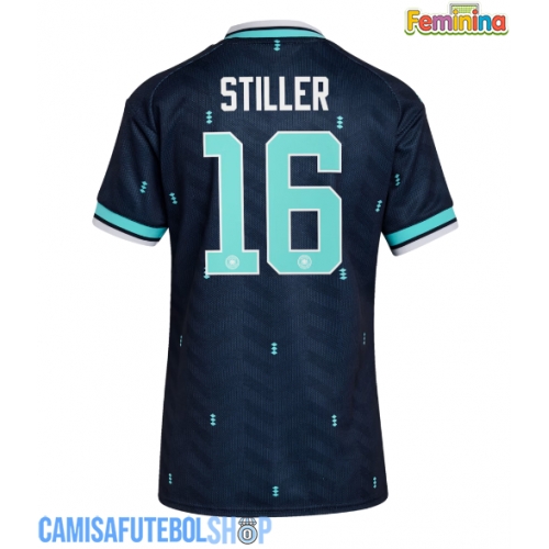 Camisa de time de futebol Alemanha Angelo Stiller #16 Replicas 2º Equipamento Feminina Mundo 2026 Manga Curta